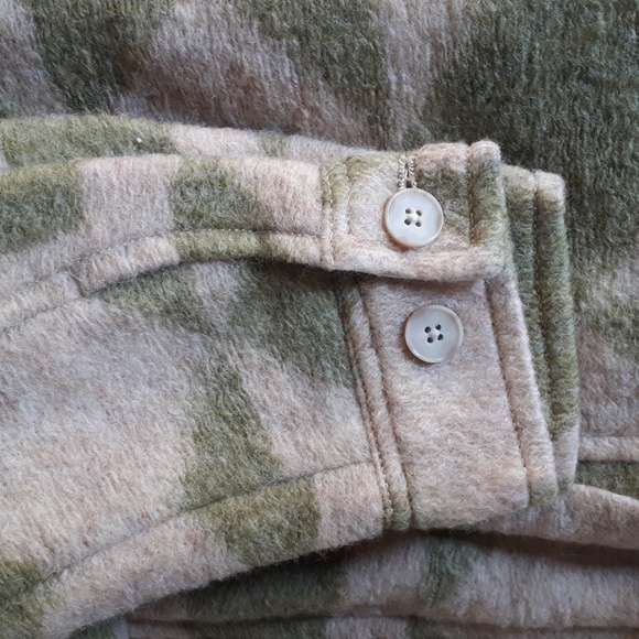 Aritzia Wilfred Ganna Earth Geo Birch Sage Shirt Jacket - Picture 5 of 8